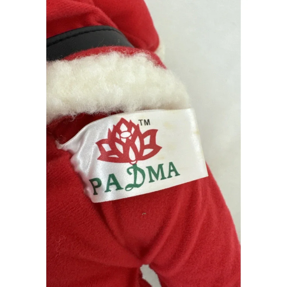 Santa Animated lighted  santa Padma Musical 3 songs candle lights vintage